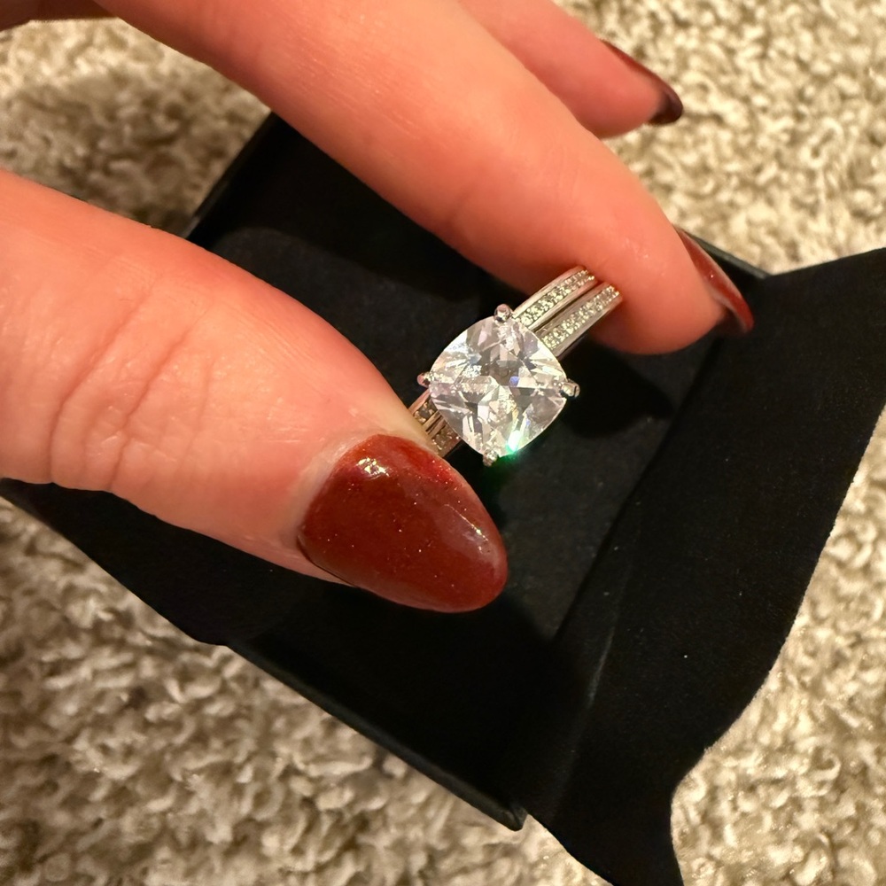 Stackable Sterling Silver With Cubic Zirconia Rin… - image 6